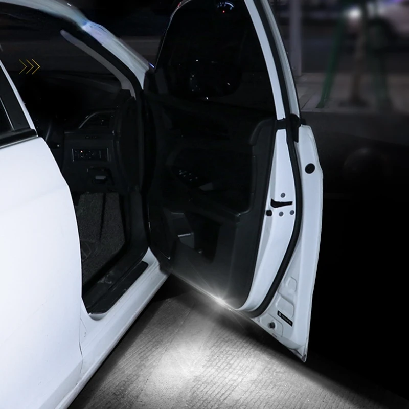 

1/2PCS Door Lighting Lamp LED Induction Lamp Car USB Rechargeable Welcome Lamp Ground Anti-collision Warning Atmosphere Lamp