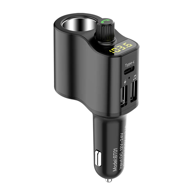 

Высокоскоростной автомобильный прикуриватель с USB 2,0 и двумя USB-портами