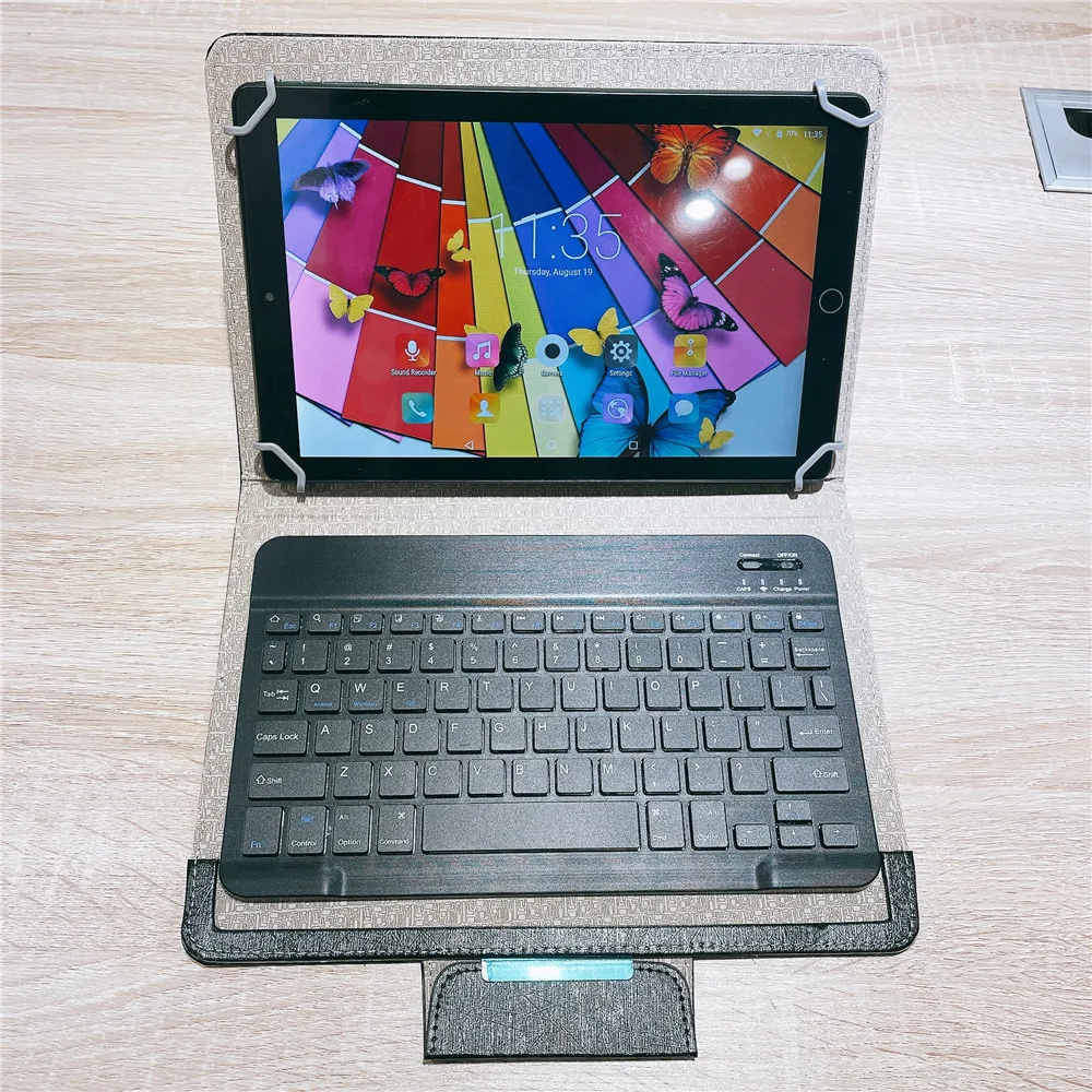 

10 inch Tablet Case cover for tablets Portable Wireless Keyboard for PU Leather Case Cover Stand for Android IOS Windows with