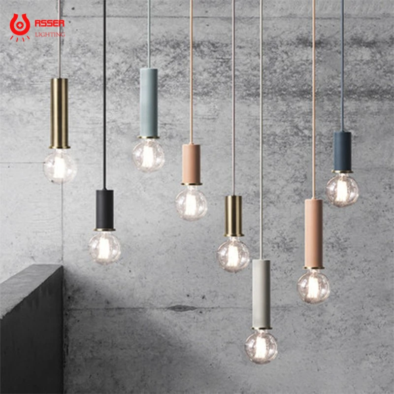 

RSSER Lampadario Sospensione Moderni Pendant Lights Kitchen Island Dining Room Bedside Hanging Lamps Chandelier For Living Room