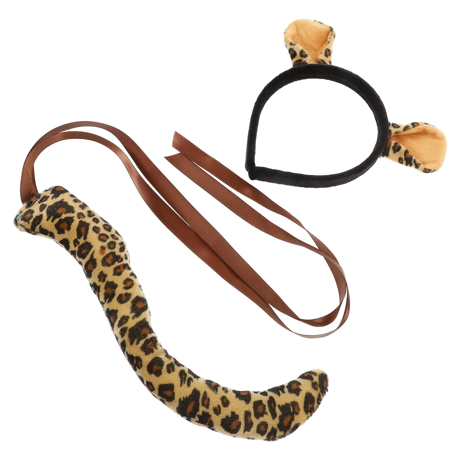 

Costumes Kids Hair Accessories Cosplay Animal Zebra Costume Tail Headband Fabric Adult Prop Child