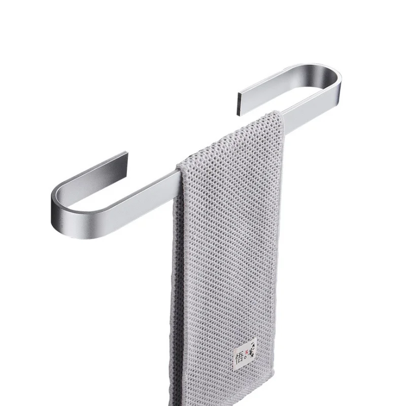 Вешалка-органайзер для полотенец нержавеющая сталь 304 цвет черный/серебристый |