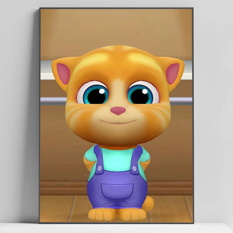 Декор детской комнаты Говорящий Том и друзья фотообои картины на холсте принты