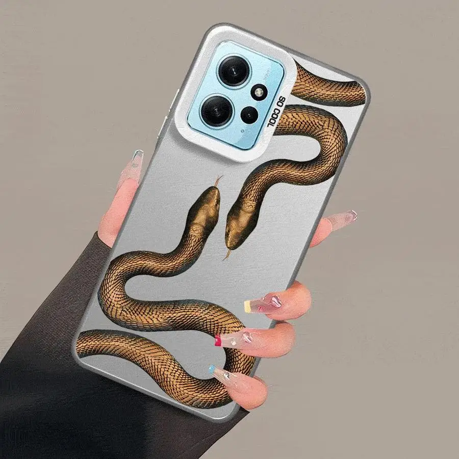 Snake Rose Skull Blvck Phone Case for Xiaomi Redmi Note 11 Pro 5G 12S 11S 12 13 Plus 10S 10 Capa Coque Cover
