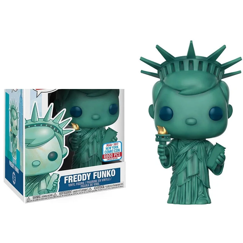 Фигурка Freddy New Funko POP Statue Of Liberty York City SE Limited Edition Model Pvc Collection для детей в подарок на День рождения.