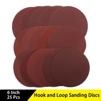 6 inch sanding discs hook and loop sanding discs red sandpaper 60 2000 grit sandpaper random orbital sandpaper for woodworking