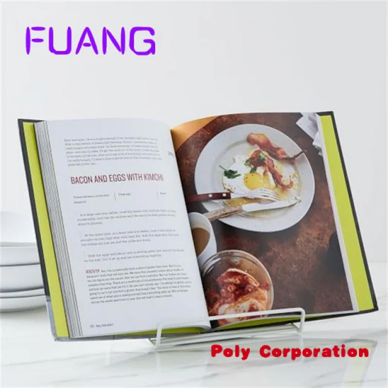 Custom Cookbook High Quality Recipes Binder Menu Printing Fashionable Design Offset Print Book Custom Size Accepted BH-D 0101