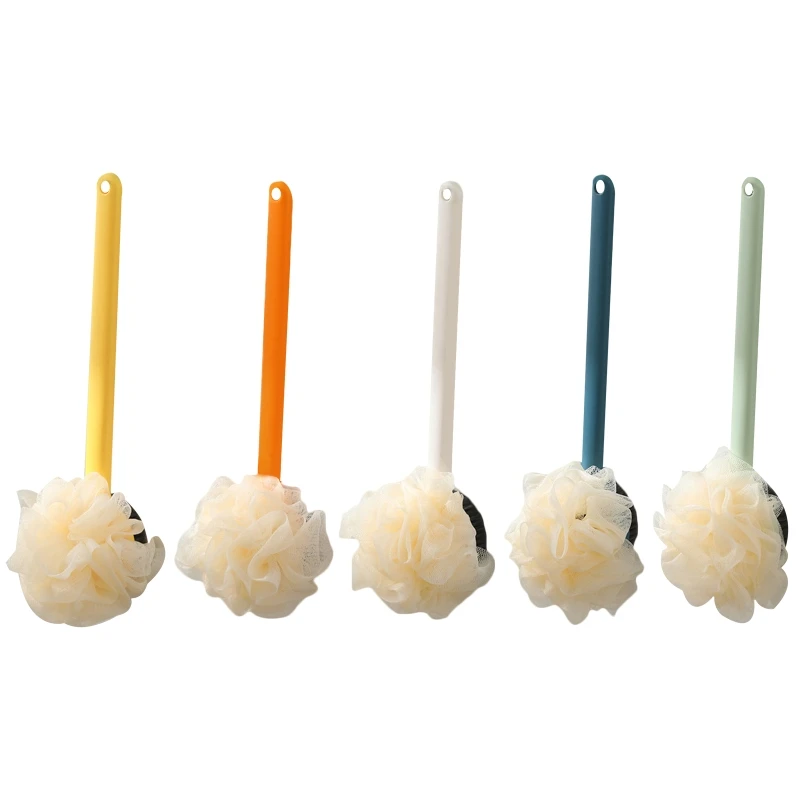 

Двусторонняя щетка для ванны 27RE 2 в 1, Мочалка для душа и ванны с длинной ручкой для взрослых, средство для удаления омертвевшей кожи, уход за ...