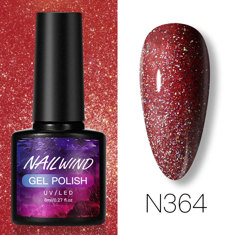 

Полуперманентный УФ-лак для ногтей NAILWIND, гибридный маникюрный светоотражающий лак, блестящий лак, верхнее покрытие