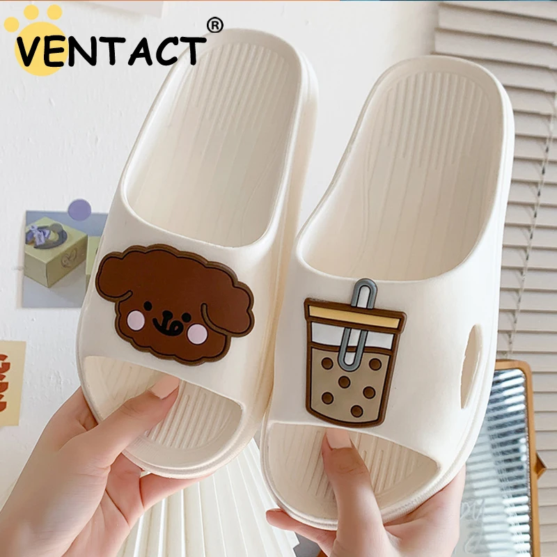 

Женские шлепанцы VENTACT, 11 цветов, мультяшная Летняя женская обувь, модная домашняя женская обувь с круглым носком, новинка 2022