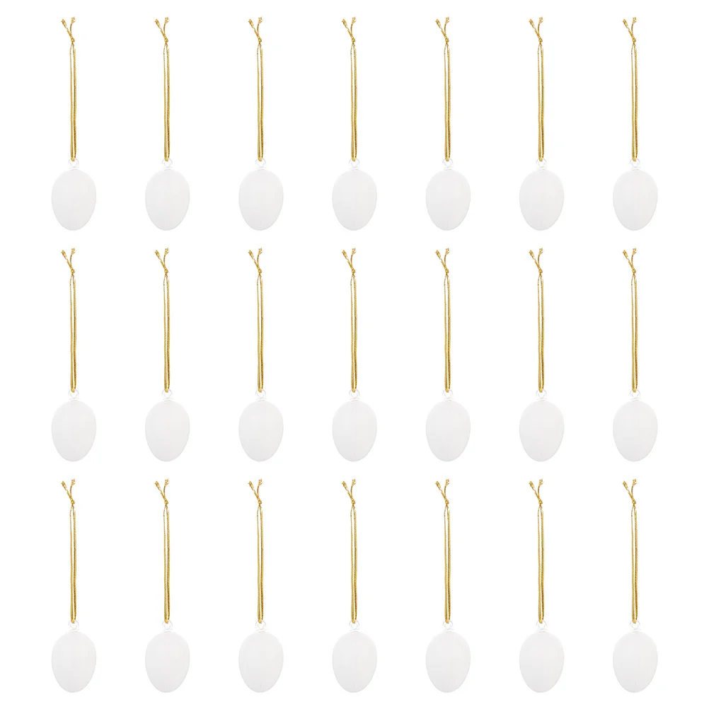 

25PCS DIY Plastic Pigeon Egg Blank Graffiti Egg Easter for Kids Children