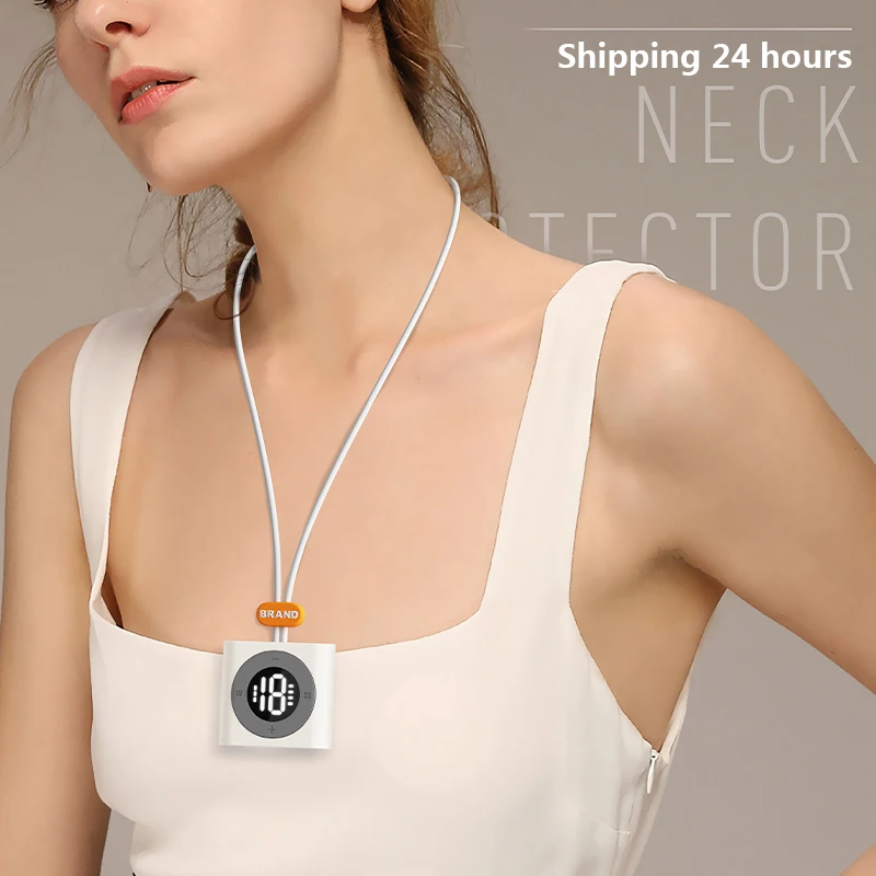 

Умный мини-массажер для шеи, импульсный шейный массажер EMS для ухода за шеей, расслабляющее облегчение боли, защита для шеи с подвеской, унисекс