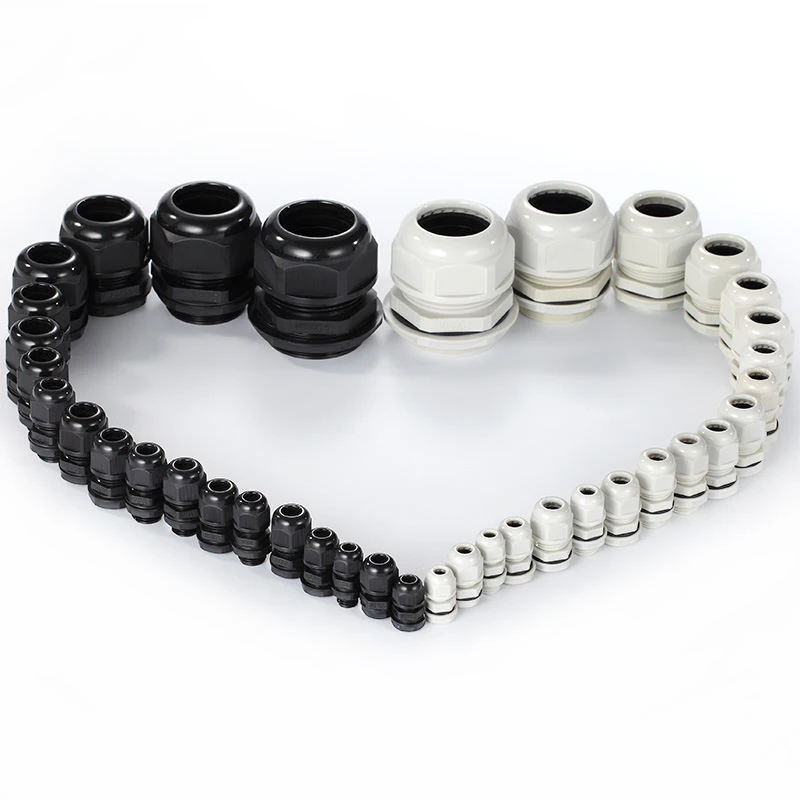 M12 M16 M20 Тип Нейлоновый Кабельный сальник пластиковый уплотнитель фиксирующий