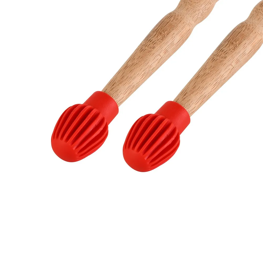 

For Drum Set Drumstick Head Rubber Sleeve Black/Orange/Red/Gray For Concert Drumsticks