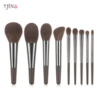 xjing 9pcs soft fluffy makeup brushes set eye shadow foundation women cosmetic powder blush blending brushes make up beauty tool