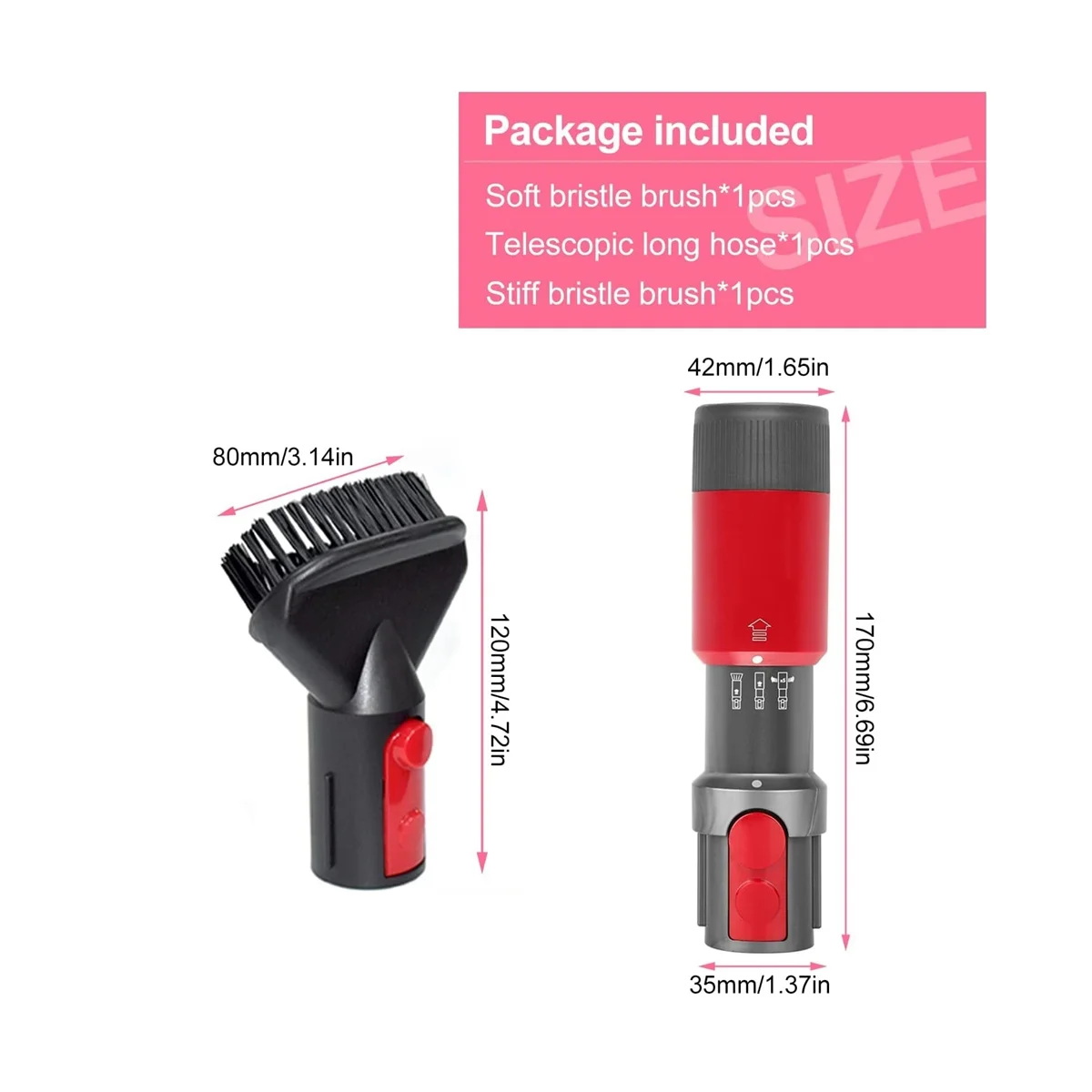 Щетка для пыли без остатков набор аксессуаров пылесоса щетка Dyson V7/V8/V10/V11/V12/V15