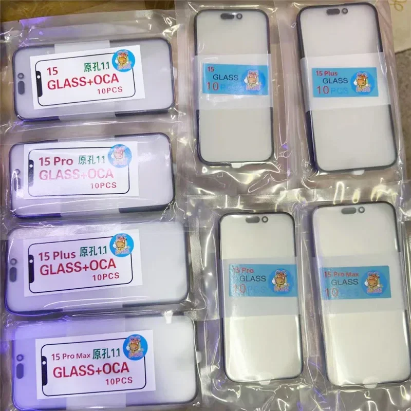 5 шт. стекло с OCA для телефона 16 16Plus 16Pro 16ProMax ЖК-сенсорный экран внешняя стеклянная