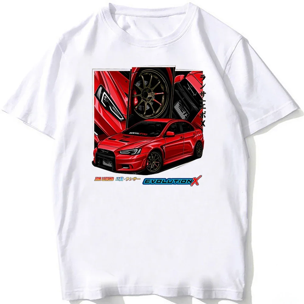 Футболка спортивная для фанатов автомобиля Lancer Evolution JDM EVO летние мужские модные