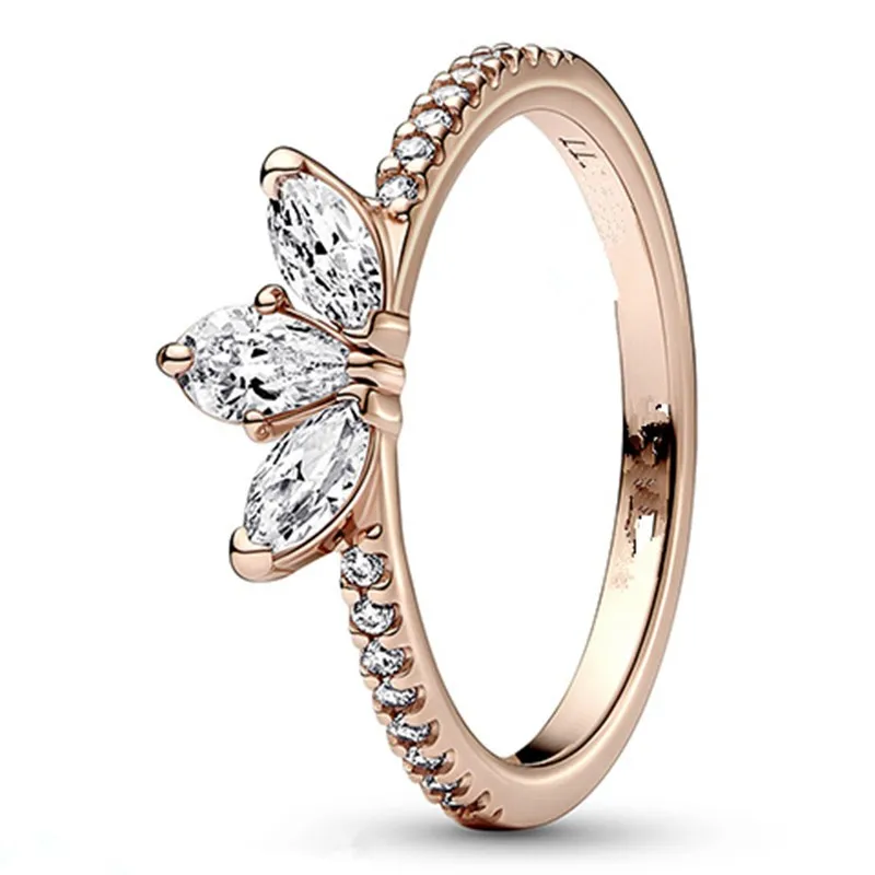 

Женское кольцо из серебра 925 пробы, с кристаллами