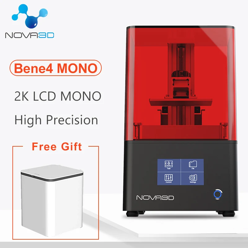 SLA Drucker NOVA3D MSLA 3D принтер Bene4 моно УФ-фототерапия 2K LCD ювелирные изделия