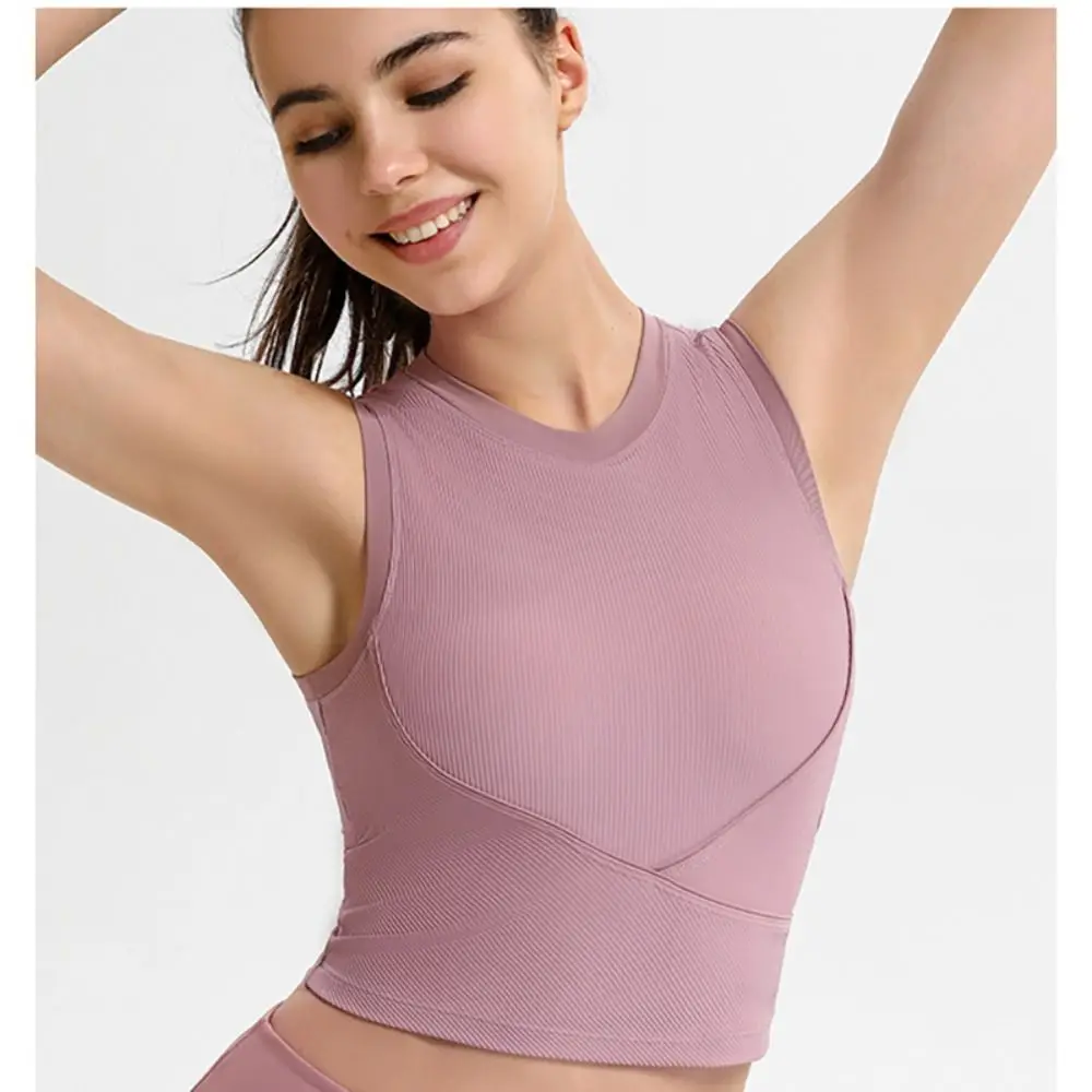 Женские ударные спортивные бюстгальтеры со съемными подушечками топы без