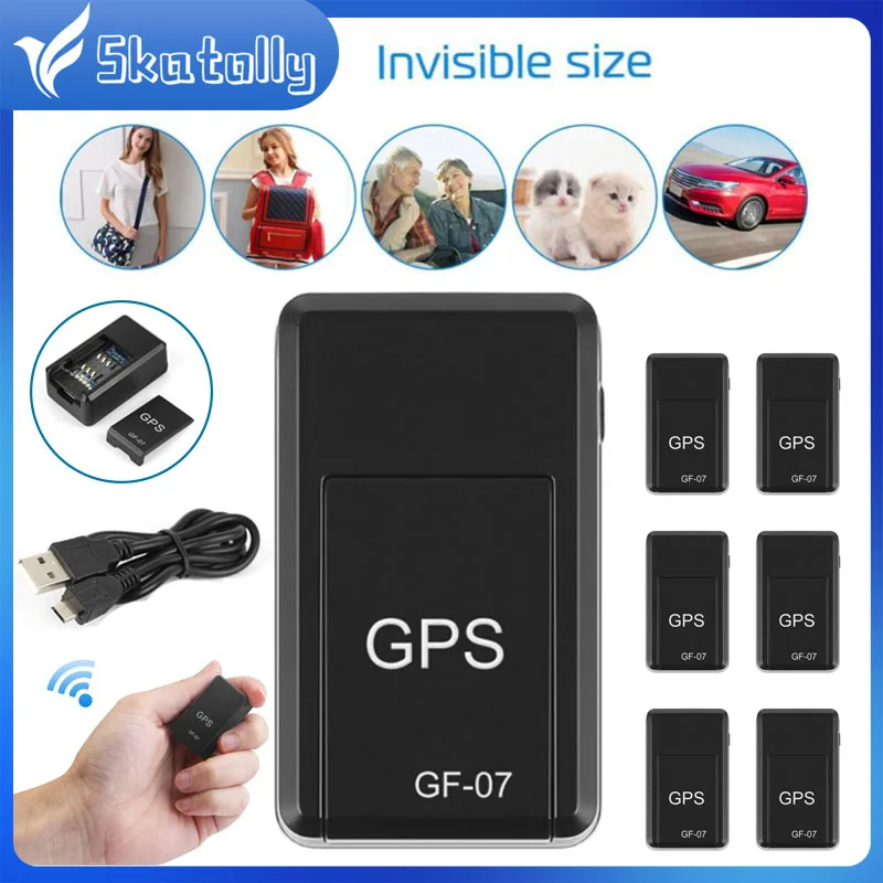 

Mini GF-07 GPS GSM/GPRS Car Tracker Real Time Tracking Anti-Theft Anti-lost Locator Strong Magnetic Mount TF Message Positioner