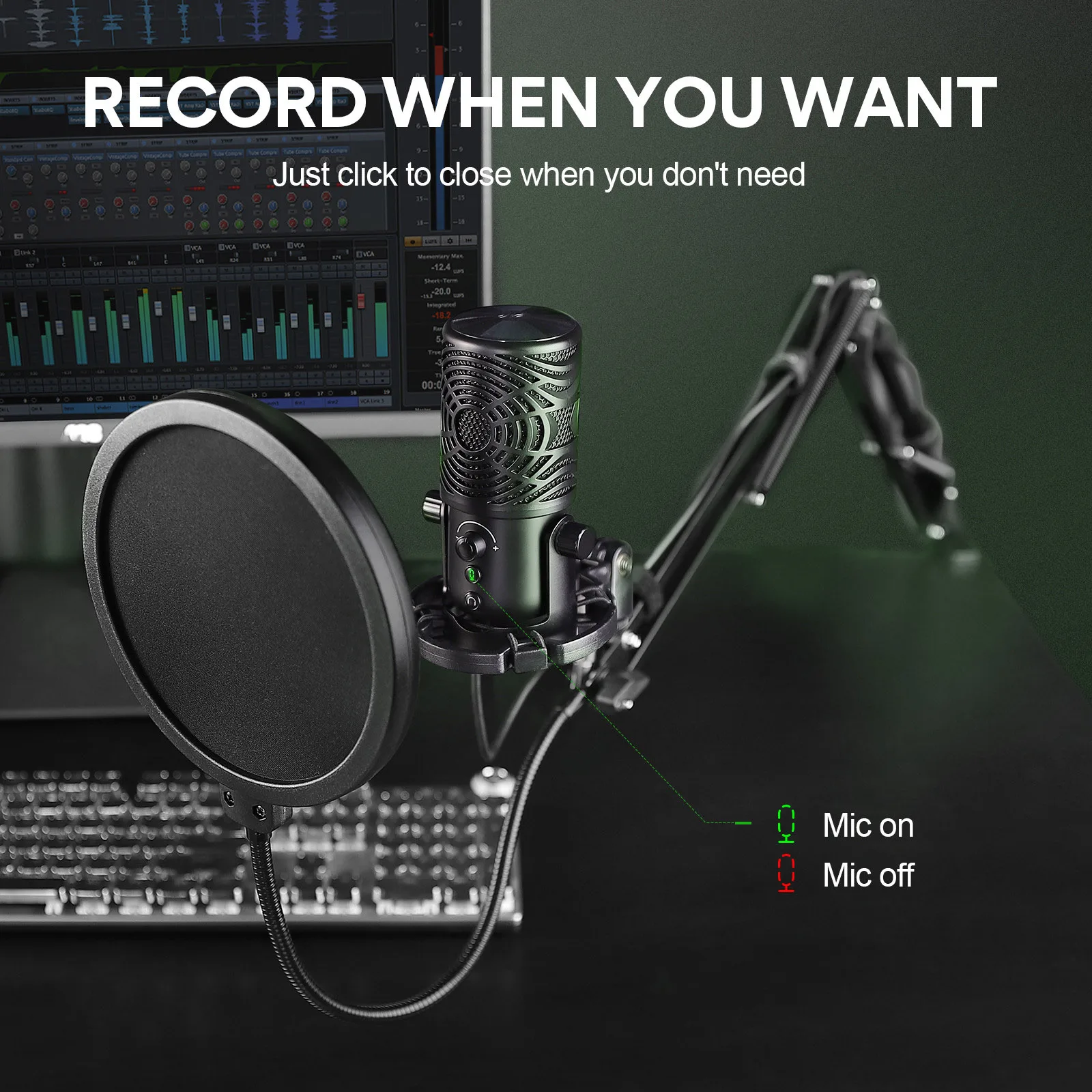 Набор для игрового микрофона Oneodio FM1-T USB профессиональный Студийный
