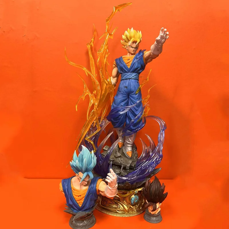 

Экшн-фигурка из аниме «Драконий жемчуг» Super Saiyan Vegetto GK с тремя головами, Коллекционная модель, кукла, игрушка 50 см