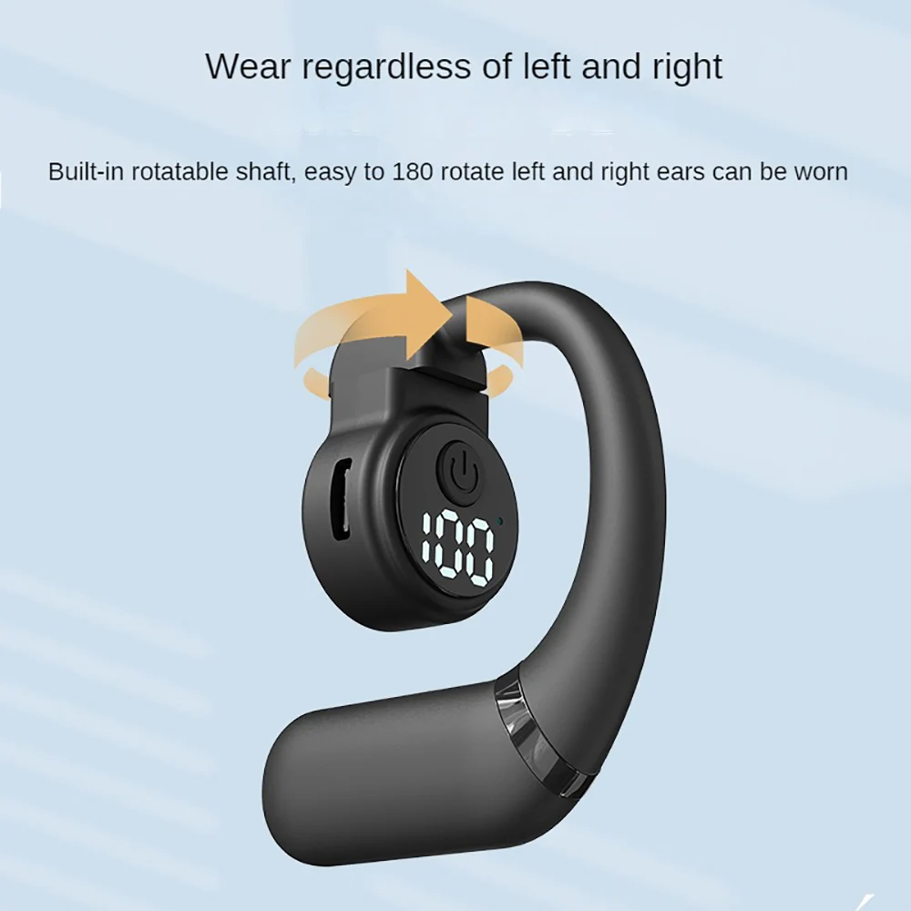 Беспроводная гарнитура с ушным крючком Bluetooth 5 4