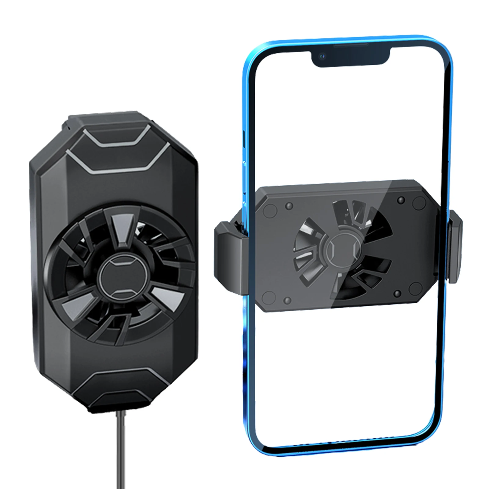 

Smart Phone Cooling Fan Portable Cellphone Fan USB Charging Portable Lightweight USB Charging Fans For Gaming