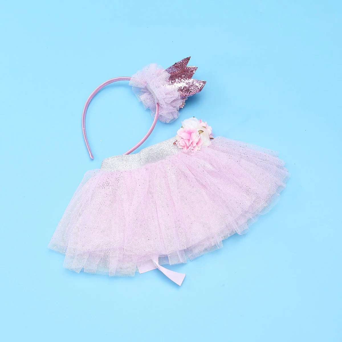 

Tutu Costume Beautiful Mesh Skirt Performance Costume for Girls Tollders (Pink)