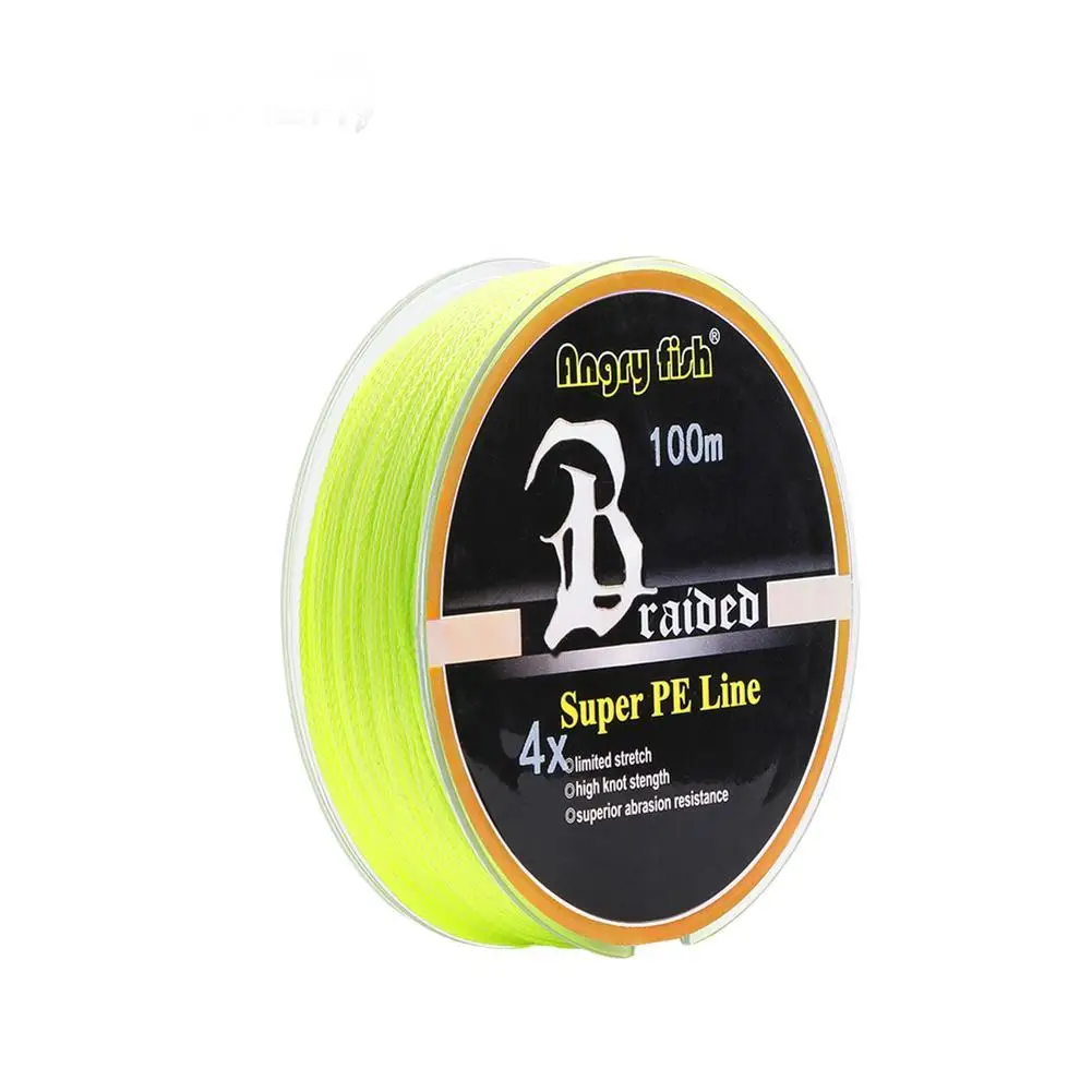 

YFASHION Diominate PE Line 4 Strands Braided 100m/109yds Super Strong Fishing Line 10LB-80LB Yellow