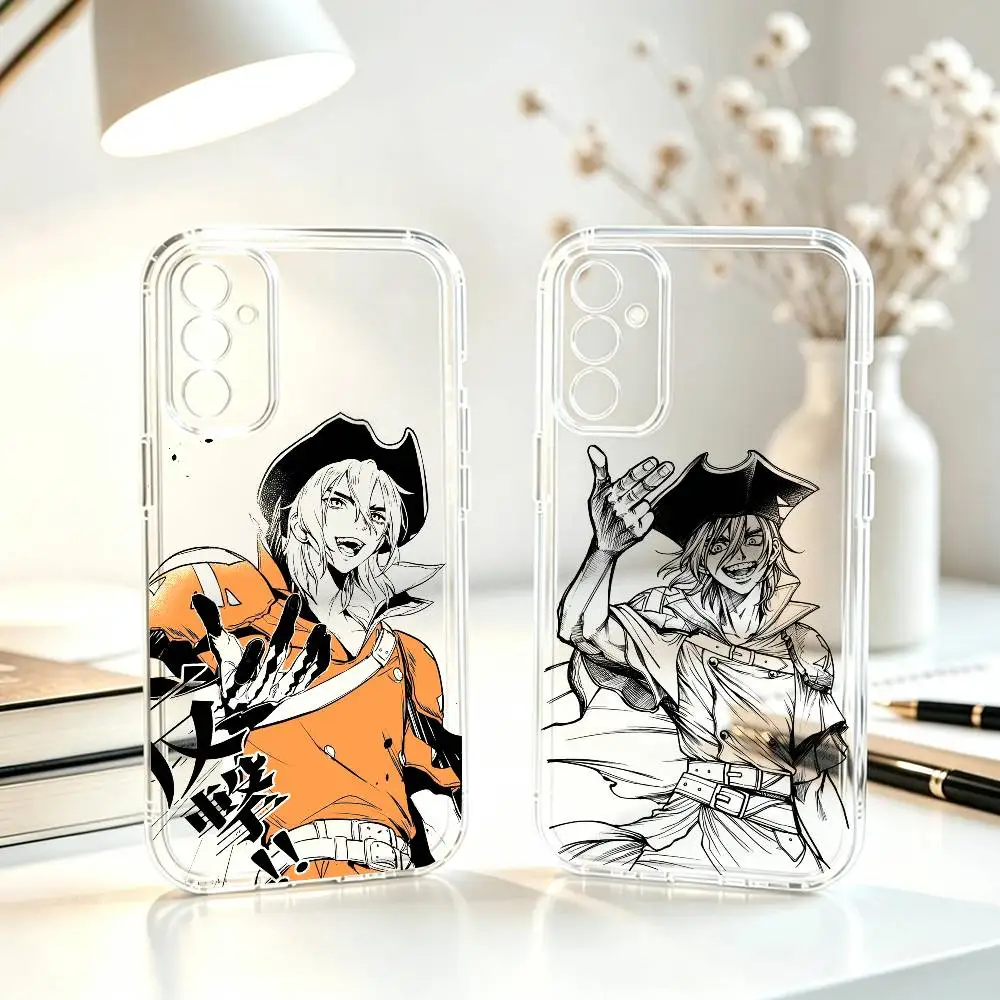 Фото Чехол для телефона Dr Stone-e R-Ryusui N-Nanami для Samsung A10,12,20,21S,30,31,40,50,51,52,70,71, прозрачный чехол №1