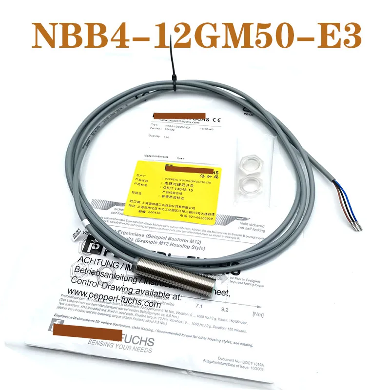 NBB4-12GM50-E3 резьбовой индуктивный датчик приближения
