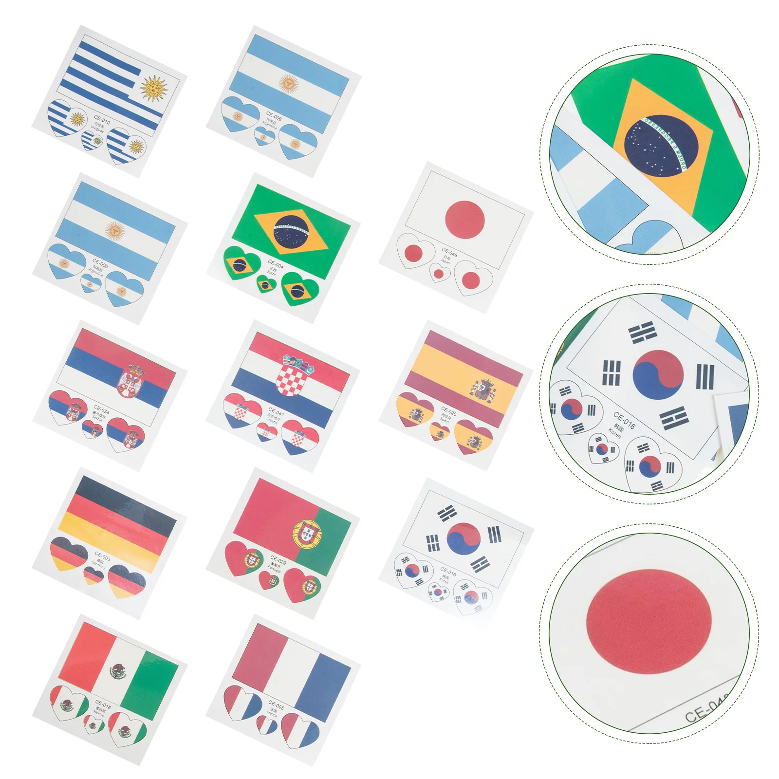 

Stickers Flag World Face Match Decals Footballcountry Flags National Sticker Map Adhesive Passport Travel Self Cup Soccer