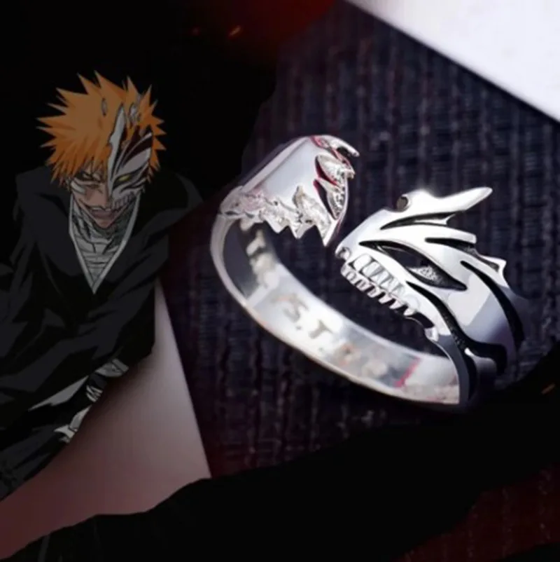

Anime Bleaching Heisaki First Care Ring Cosplay Props Accessories for Men and Women Universal Lovers Ring Adjustable Gift