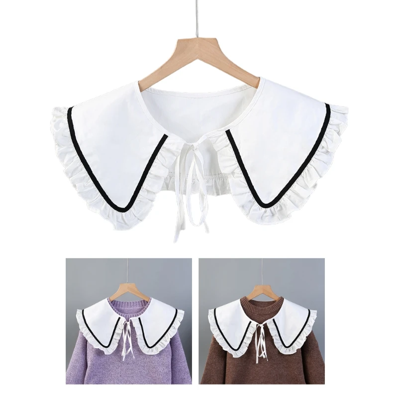 

Lapel Fake Collar Shawl Girls Half Shirt Shawls Wrap Lapel Detachable