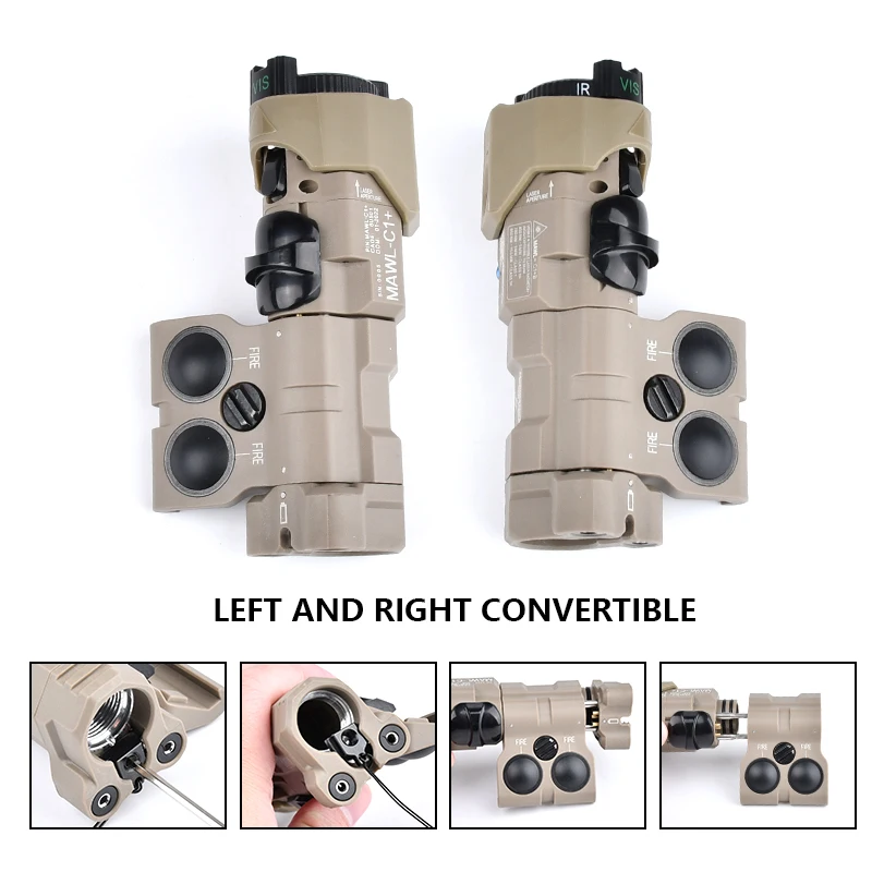 WADSN MAWL C1 Нейлоновая версия Тактический прицел с красной точкой Зеленый Синий