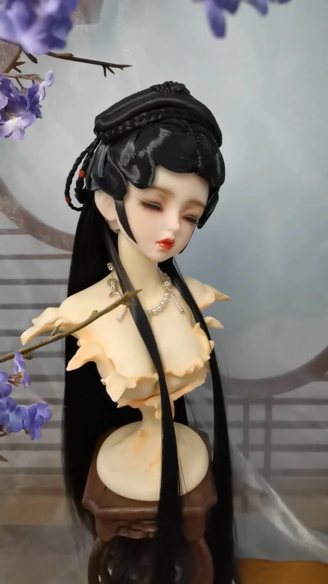 1/6 1/4 1/3 шарнирный старинный парик для кукол аксессуары Hanfu Стайлинг волос Ретро