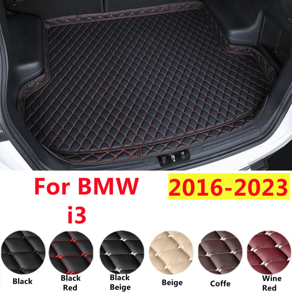 

SJ Professional XPE Leather High Side Car Trunk Mat Tail Liner Rear Cargo Pad WaterProof Fit For BMW i3 2016-17-2022 2023 YEAR