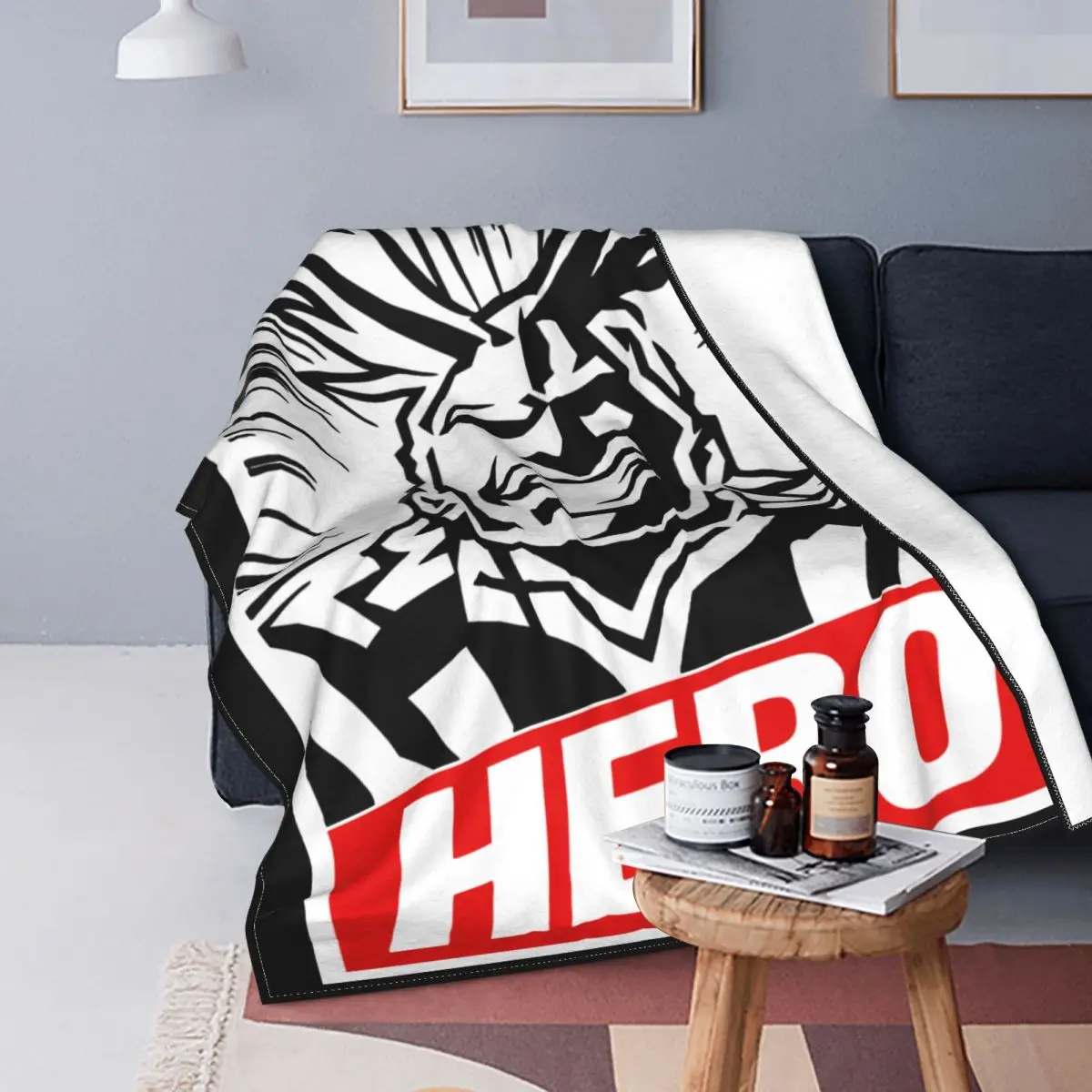 

My Hero Academia Boku No Hero Academia All Might Blankets Fuzzy Awesome Warm Throw Blanket for Chair Covering Sofa Decoration