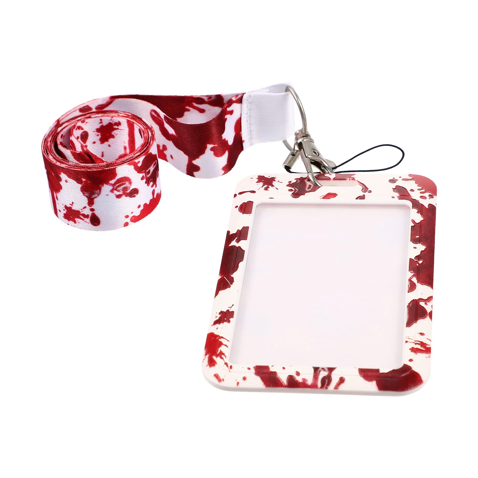 

Halloween Anti-lost Card Holder Phone Neck Strap Keychain Lanyards Telescopic Polyester Holders Work
