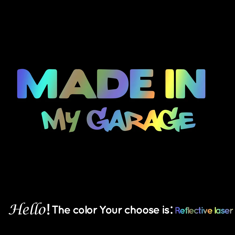 

Автомобильная наклейка, автомобильная наклейка, сделано в моем гараже, автомобильные аксессуары, наклейка, Стайлинг автомобиля, наклейка на заказ