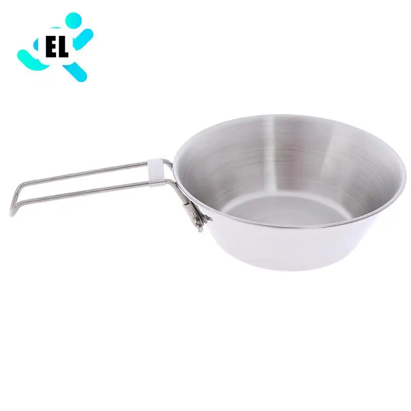 

Круглая обеденная тарелка из нержавеющей стали, поднос, пищевой контейнер, посуда для кемпинга и пикника на открытом воздухе