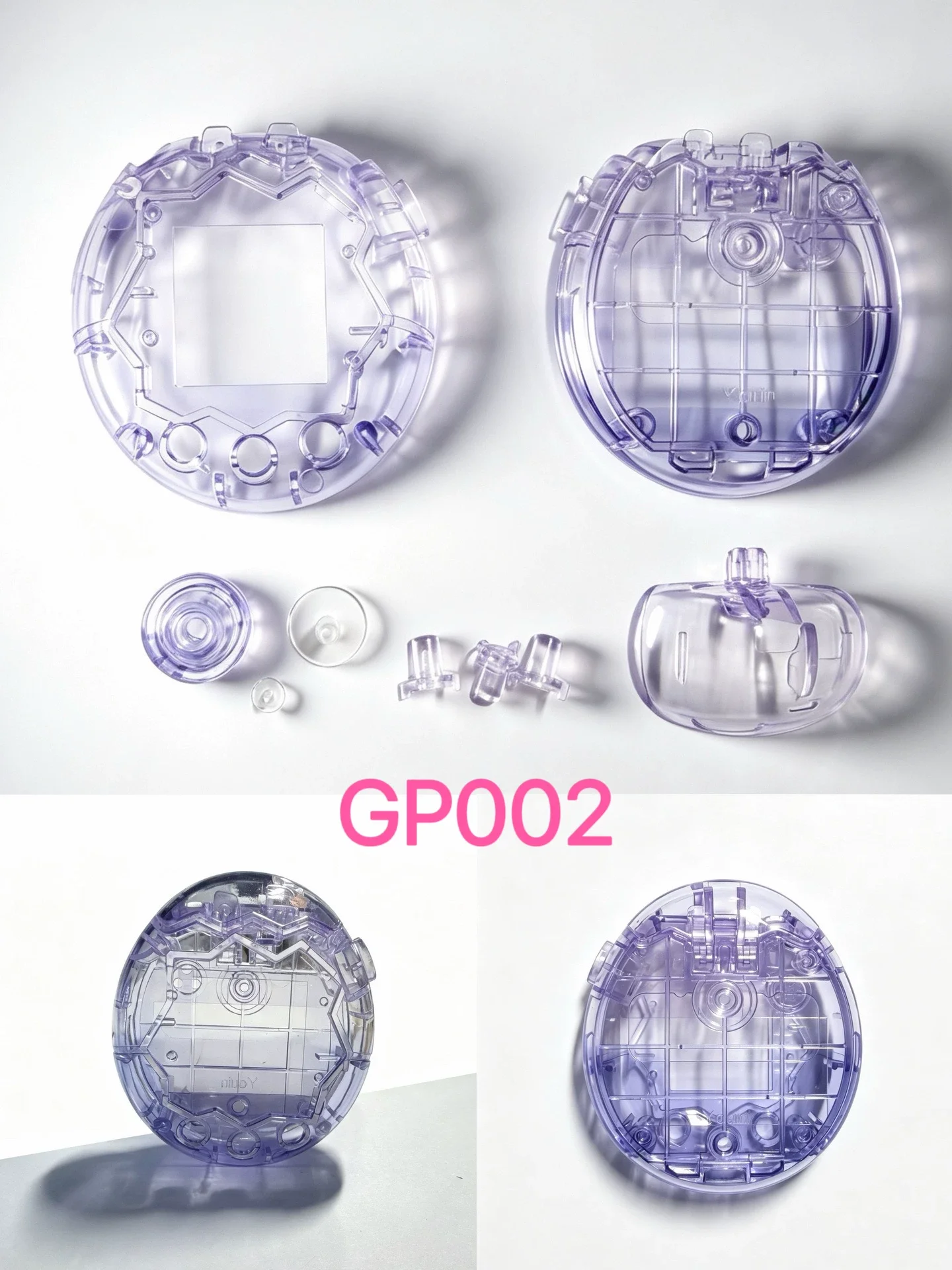 Фото Gp001 Tama Gotchi Paradise Gradient Transparent Replacement Shell Protective Case For Tama Gotchi Digital Pet Accessories №4