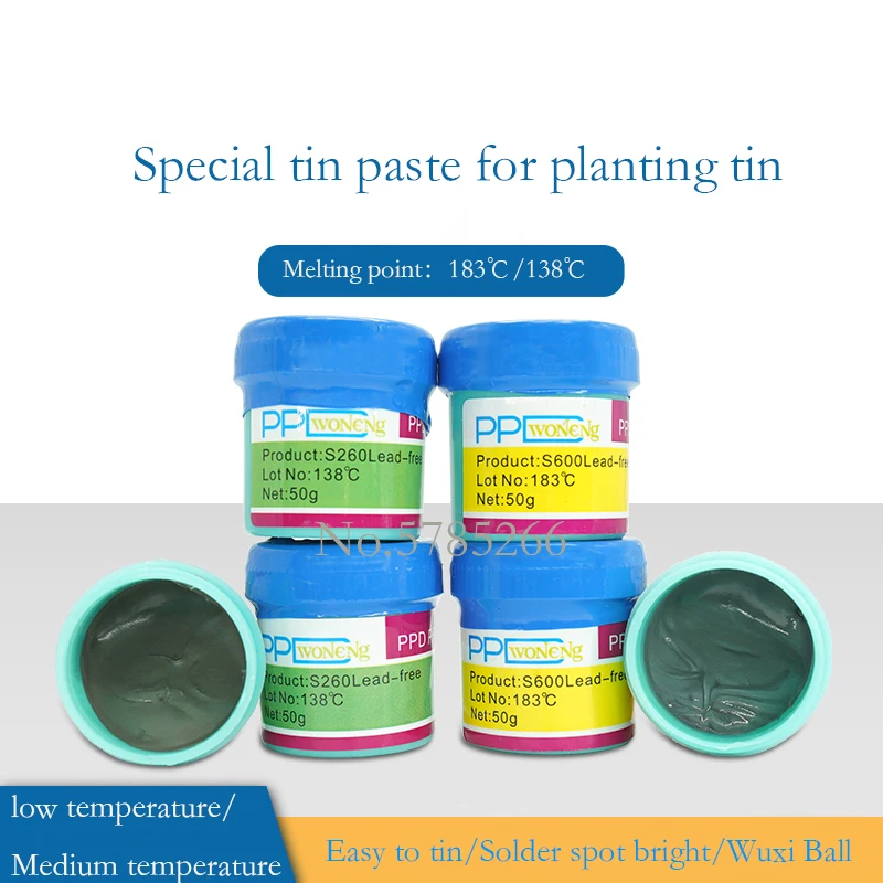 5 шт. PPD бессвинцовая паяльная паста низкосредняя высокотемпературная точка