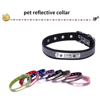 pet collar microfiber dog collar reflective lettering collars cat collars universal for cats and dogs fancy dog collar collars