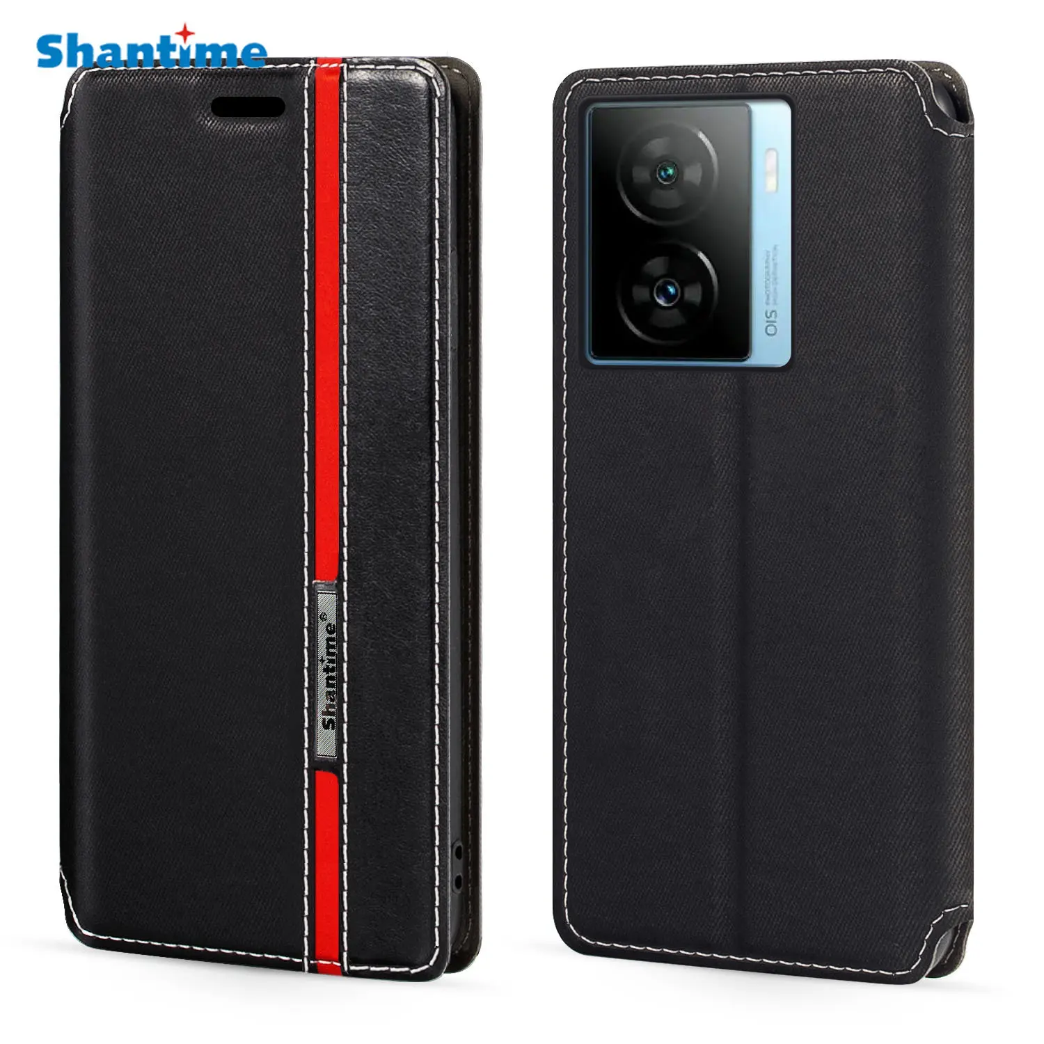 

For Vivo iQOO Z7 5G Global Case Fashion Multicolor Magnetic Closure Leather Flip Case Cover with Card Holder