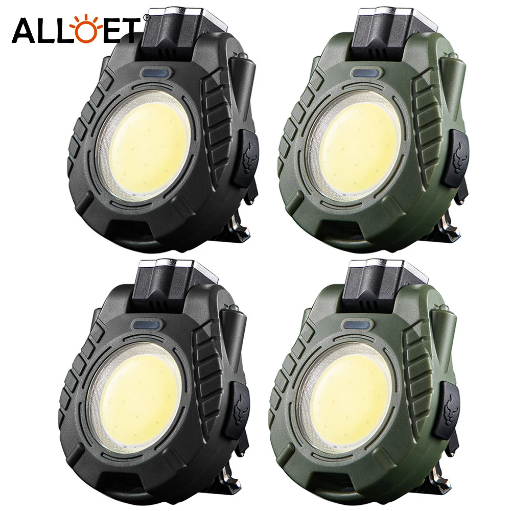 

Светодиодный налобный фонарь с COB матрицей, портативный мини-светильник на клипсе, многофункциональсветильник легкий пластиковый, с регули...