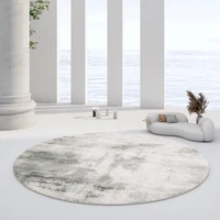 european style round plush rugs for bedroom decor carpets for living room soft area rug home thicken carpet fluffy floor mats